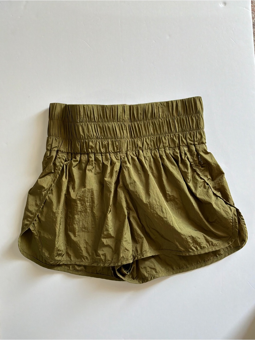 FP Movement by Free People Olive High-Waist Athletic Shorts